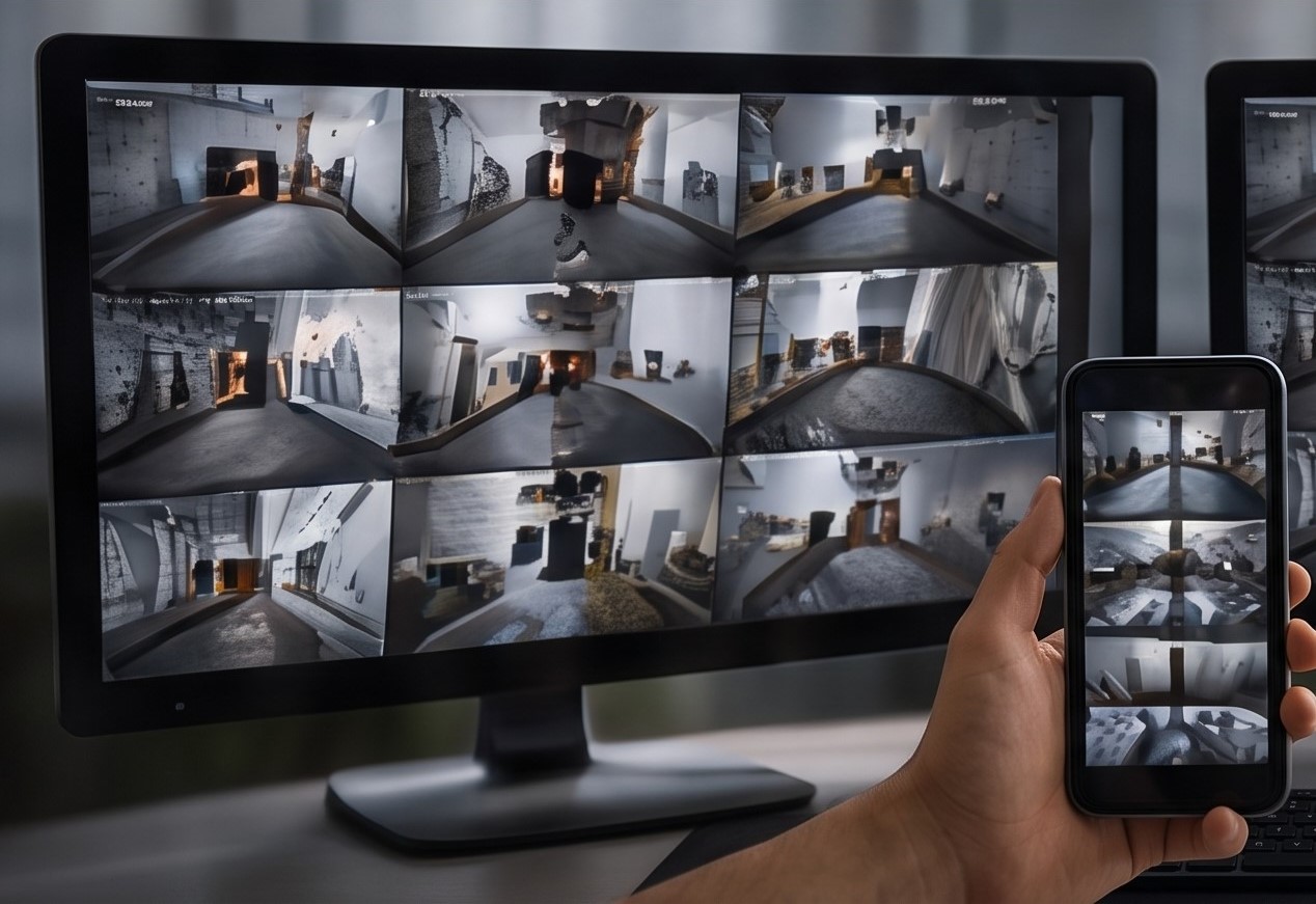 CCTV Monitoring Screen